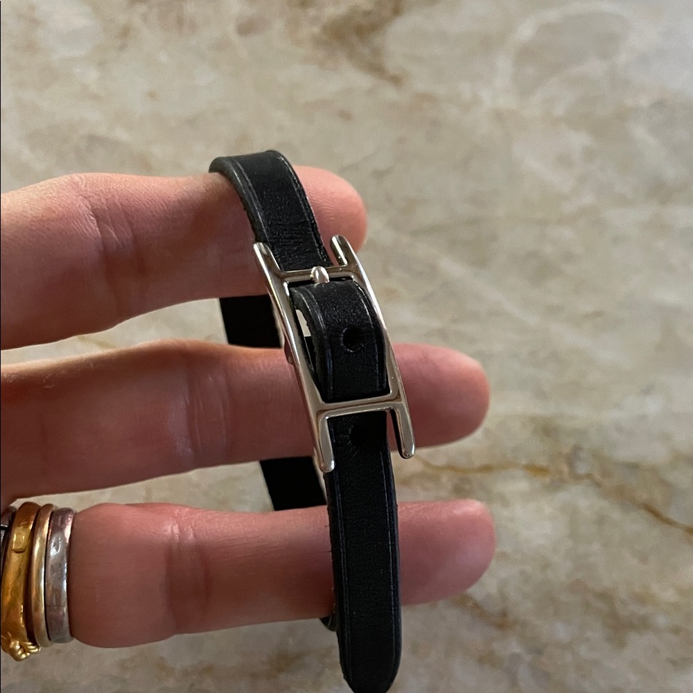 Hermes black Api bracelet